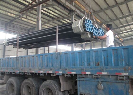 Buen precio Tubo de acero sin costura ASTM A106 grado B para servicio a altas temperaturas con extremos abovedados en línea