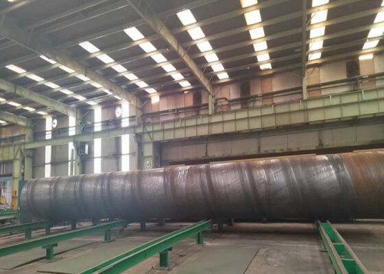 Bom preço Construção em terra firme SSAW Tubo de aço carbono Anti-ferrugem Espessura 3,2 mm-40 mm on-line