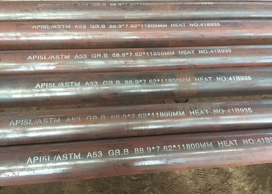 Bon prix Tube sans soudure ASTM A53 Gr.B Sch40 nu pour applications mécaniques certifié API en ligne