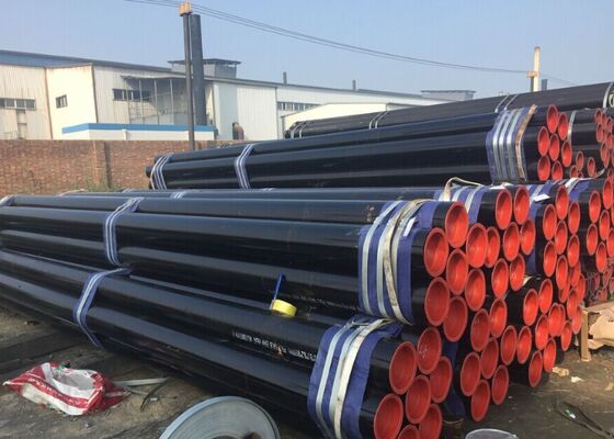 Buen precio Tubería de acero al carbono ERW API 5L X56 negra para tuberías de plantas industriales en línea