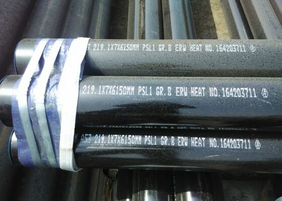 Bom preço API 5L GR.B ERW Tubo de aço Soldado Tubo preto para oleodutos offshore on-line